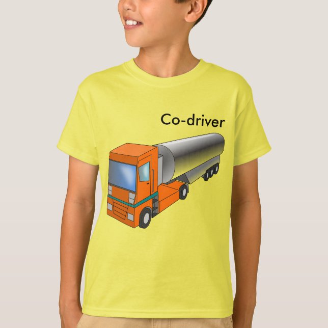 Camiseta Camión de tanque de gas Transportero pesado para n (Anverso)
