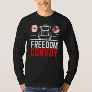 Camiseta Camión de tormenta estadounidense bandera de Canad