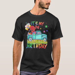 Camiseta Camión de tres años de edad con tres cumpleaños im