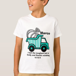 Camiseta Camión de volcado del portador de anillo