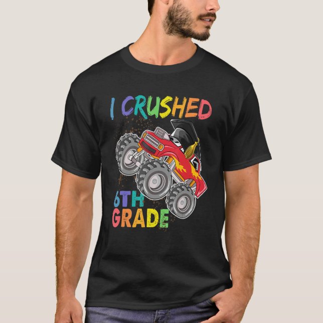 Camiseta Camión De Vuelta A La Escuela De Monstruo Que Apla (Anverso)