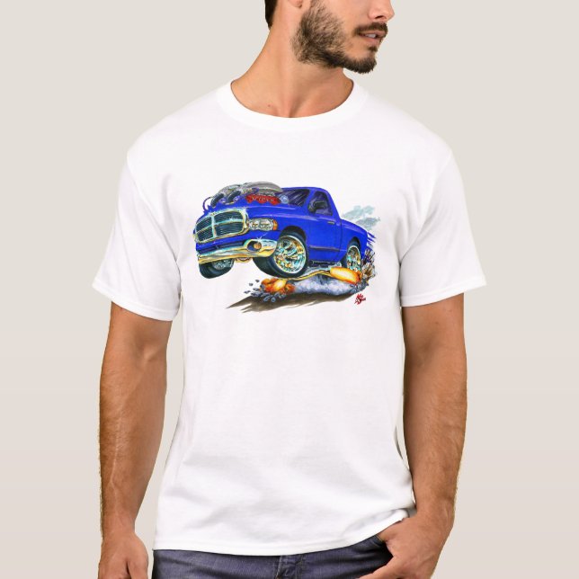 Camiseta Camión del azul de Dodge SRT10 (Anverso)