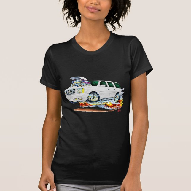 Camiseta Camión del blanco de Cadillac Escalade (Anverso)
