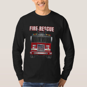 Camiseta Camión del Departamento de Bomberos de Rescate de 