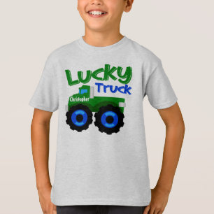 Camiseta Camión del día de St Patrick conocido del niño