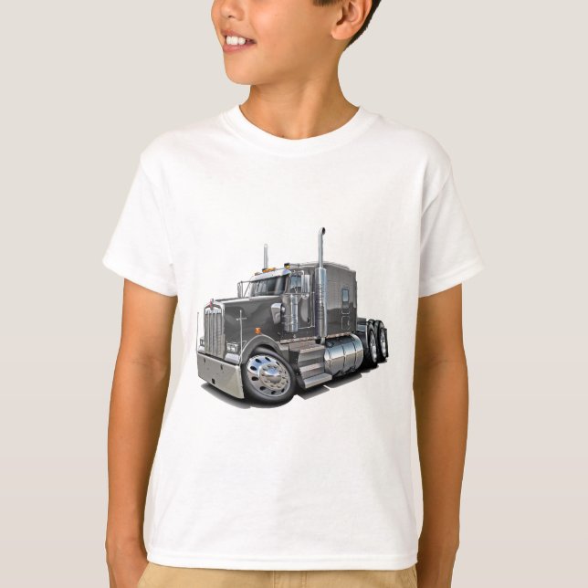 Camiseta Camión del gris de Kenworth w900 (Anverso)