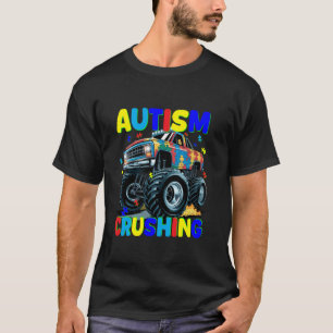 Camiseta Camión Destructor de Autismo - Camión Monstruo Con