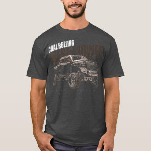 Camiseta Camión diesel de rodadura de carbón de alimentació