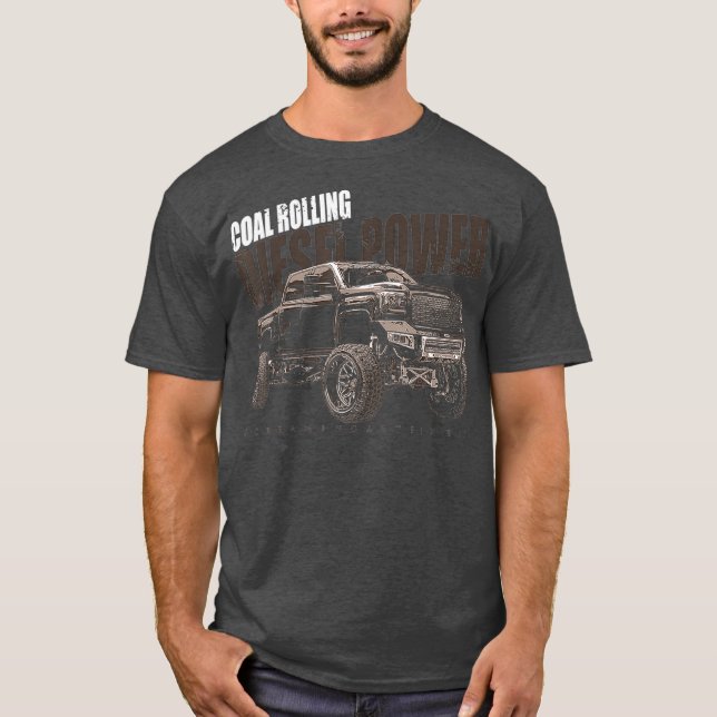 Camiseta Camión diesel de rodadura de carbón de alimentació (Anverso)