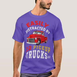 Camiseta Camión Distraído Fácilmente Por Viejos Camiones De