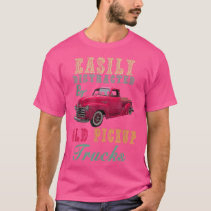 Camiseta Camión Distraído Fácilmente Por Viejos Camiones De
