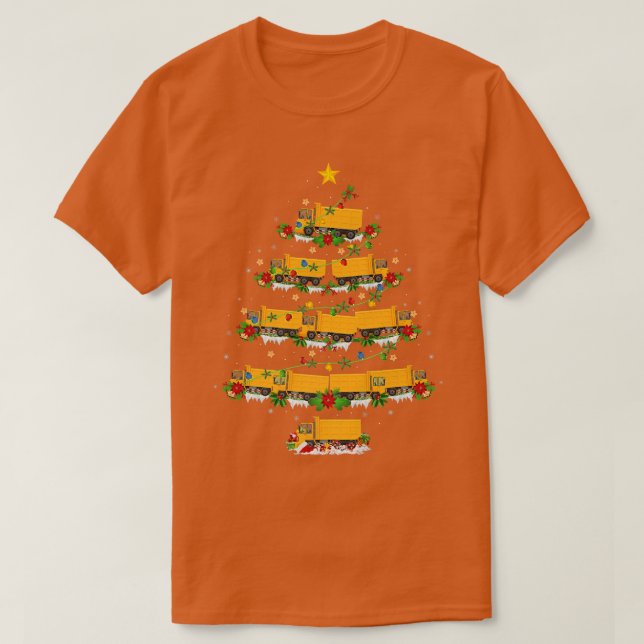 Camiseta Camión divertido amante de la Navidad coincidiendo (Diseño del anverso)