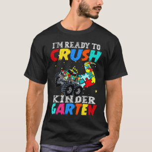 Camiseta Camión divertido autismo rompecabezas aplastar gua
