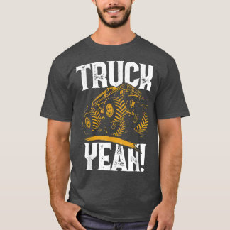 Camiseta Camión divertido retro sí trucos de camión monstru
