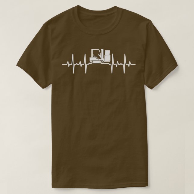 Camiseta Camión elevador de horquilla del conductor del ele (Diseño del anverso)