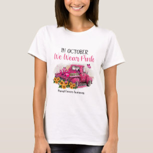 Camiseta Camión En Octubre Usamos Awaren El Cáncer De Mama