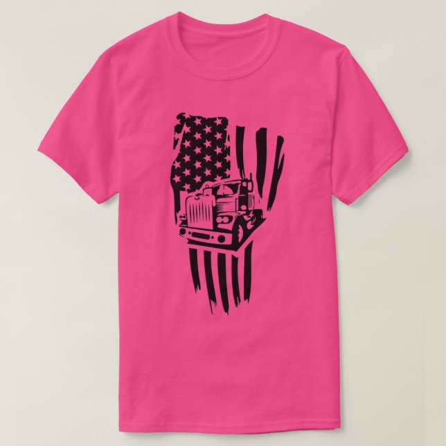 Camiseta Camión estadounidense 2 (Diseño del anverso)