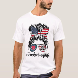 Camiseta Camión estadounidense de camionera salvavidas Mess