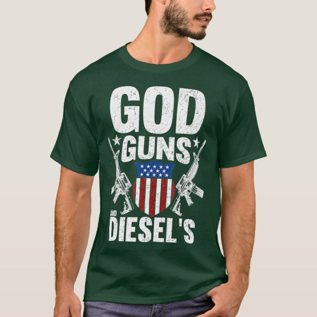Camiseta Camión estadounidense diesel propietario de un arm (Anverso)