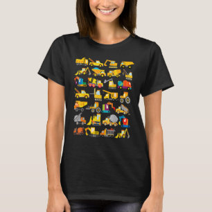 Camiseta Camión Excavator Cement Truck Bulldozer Constructi