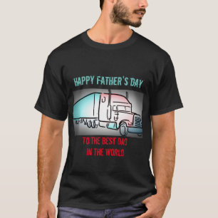 Camiseta Camión feliz del día del padre