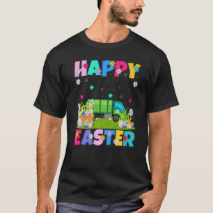 Camiseta Camión feliz Pascua divertido camión de basura Pas