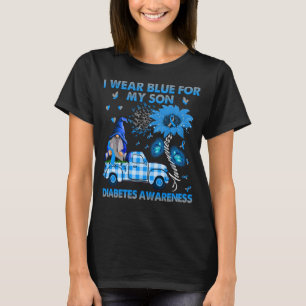 Camiseta Camión Gnomes Que Llevo Azul Para Mi Hijo Diabetes