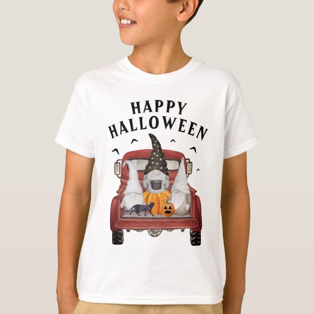 Camiseta Camión Gnomes T-Shirt de Halloween (Anverso)