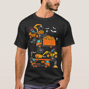 Camiseta Camión Grúa Vehículo de Construcción Halloween Cal