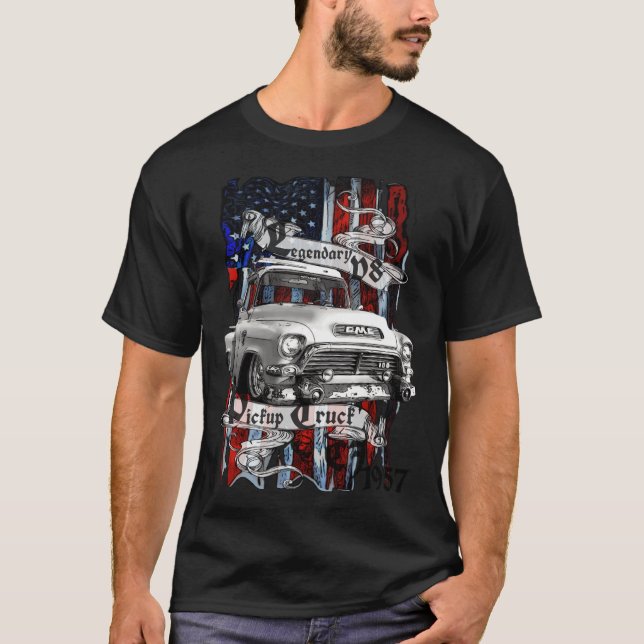 Camiseta Camión legendario V8 de recogida CJ 1957 (Anverso)