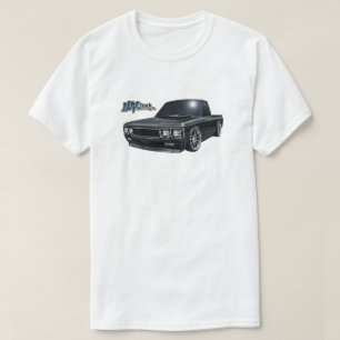 Camiseta Camión Luv Clásico Aplastado en Negro