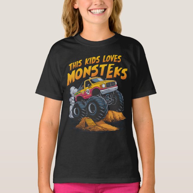 Camiseta Camión majestuoso que conquista la montaña de tier (Anverso)