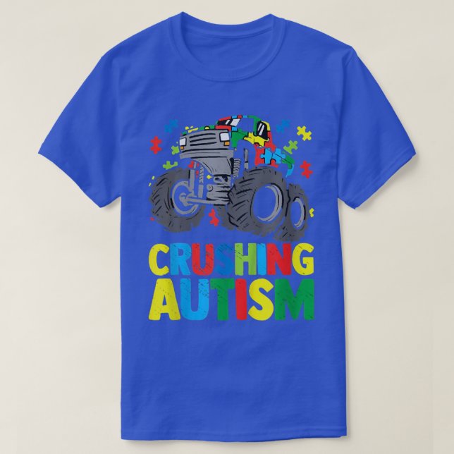 Camiseta Camión Mega Autismo Conciencia Amor Aceptación (Diseño del anverso)