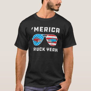 Camiseta Camión Merica Sí 4 de Julio Márico Bandera America