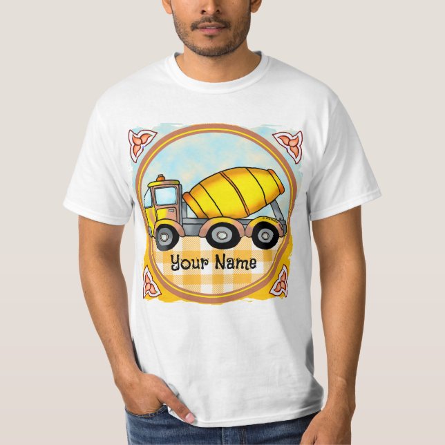 Camiseta Camión mezclador de cemento  (Anverso)
