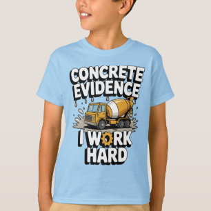 Camiseta Camión Mezclador De Cemento Divertido Para Niños A
