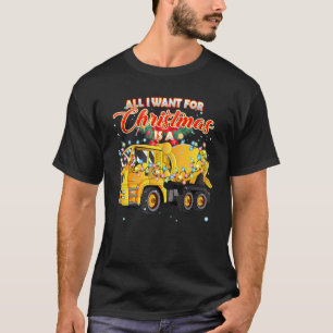 Camiseta Camión mezclador de cemento para Navidades Mezcla 