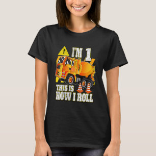 Camiseta Camión mezclador de hormigón de cumpleaños para ni