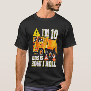 Camiseta Camión mezclador de hormigón de cumpleaños para ni