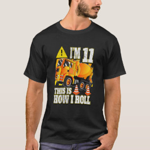 Camiseta Camión mezclador de hormigón de cumpleaños para ni