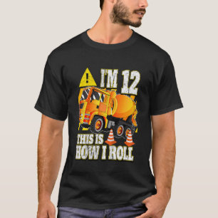 Camiseta Camión mezclador de hormigón de cumpleaños para ni