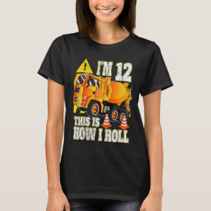 Camiseta Camión mezclador de hormigón de cumpleaños para ni