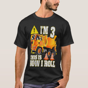 Camiseta Camión mezclador de hormigón de cumpleaños para ni