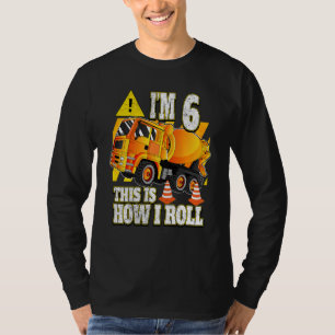 Camiseta Camión mezclador de hormigón de cumpleaños para ni