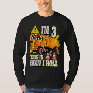 Camiseta Camión mezclador de hormigón de cumpleaños para ni