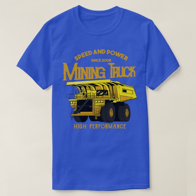 Camiseta Camión minero vintage (Diseño del anverso)