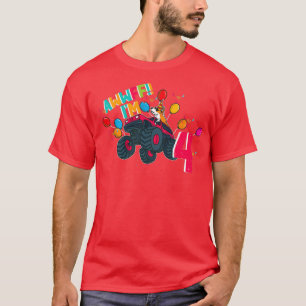 Camiseta Camión Monster 4 Conductor de Corgi Mascota Perro 