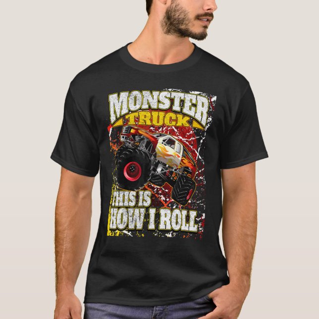 Camiseta Camión Monster Por Monstee (Anverso)