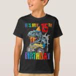Camiseta Camión Monster Tee de 15 años 15th Birthday Boy Mo<br><div class="desc">Camión de cumpleaños Dinosaurio,  Camión de cumpleaños,  Camión de cumpleaños,  Camión de monstruo de cumpleaños,  Dinosaurio de cumpleaños,  Dinosaurio de monstruo de cumpleaños,  Dinosaurio de monstruo de monstruo de monstruo,  Dinosaurio de cumpleaños,  T-Rex de cumpleaños,  Dinosaurio de monstrugo de familia,  Dinosaurio de monstruk 15 Años Tee 15º Aniversario Monstruo</div>