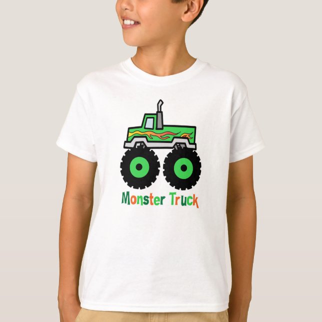 Camiseta Camión Monster Verde (Anverso)
